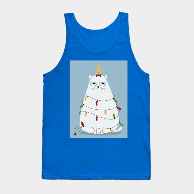 Gato Navideño Tank Top by Justify